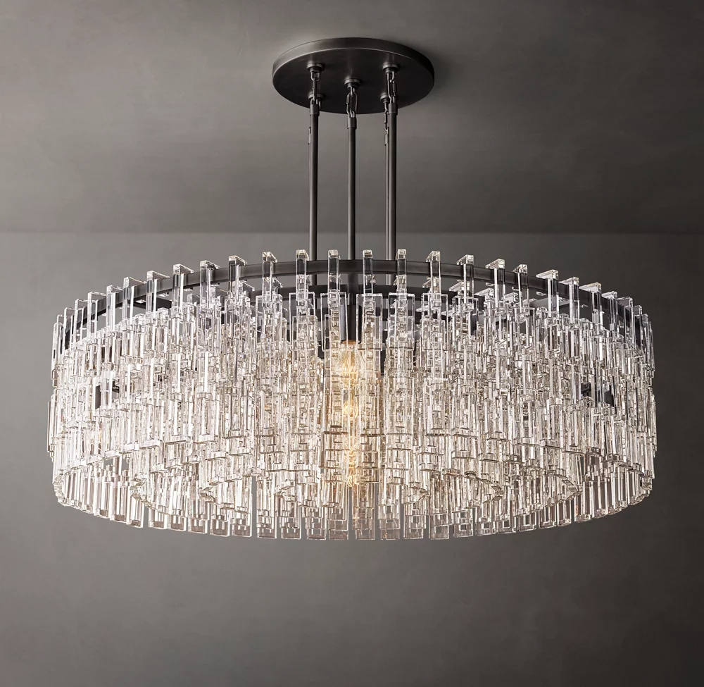 Creative Simple Hotel Lobby Crystal Chandelier Living Room Restaurant LED Chandelier Light factory