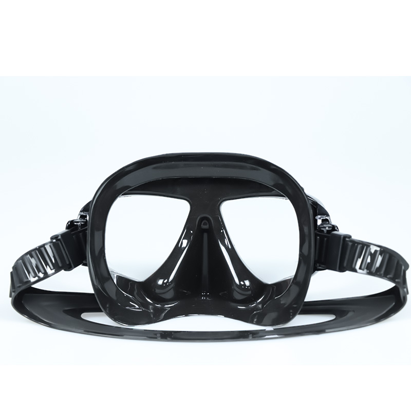 High Quality Tempered Glass Lens Diving Mask Low Volume Snorkeling Adult Sports Water Activity Plastic PC Frame CE Certified details