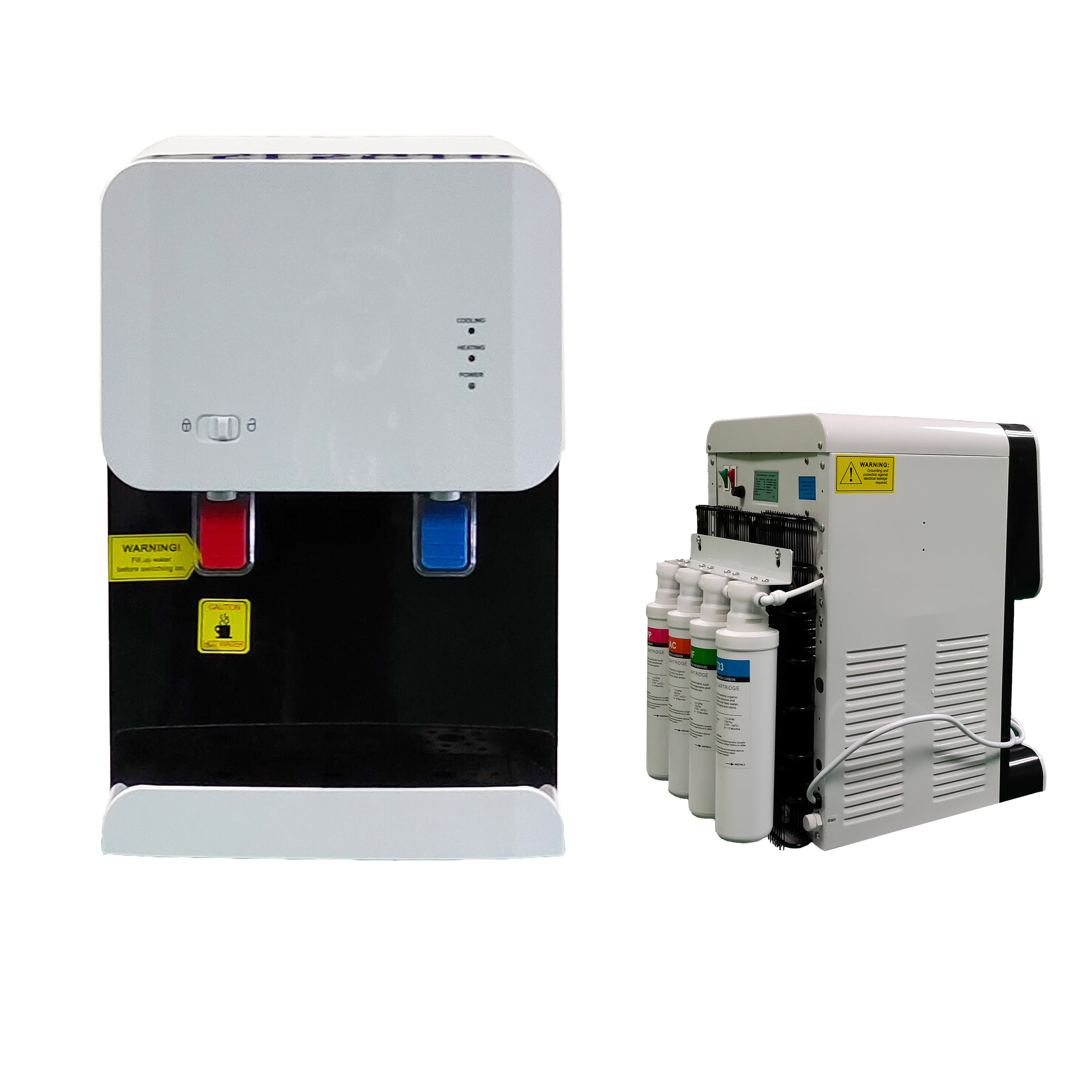 Hot Warm Cold Pipeline desktop Water Dispenser With Filter System manufacture