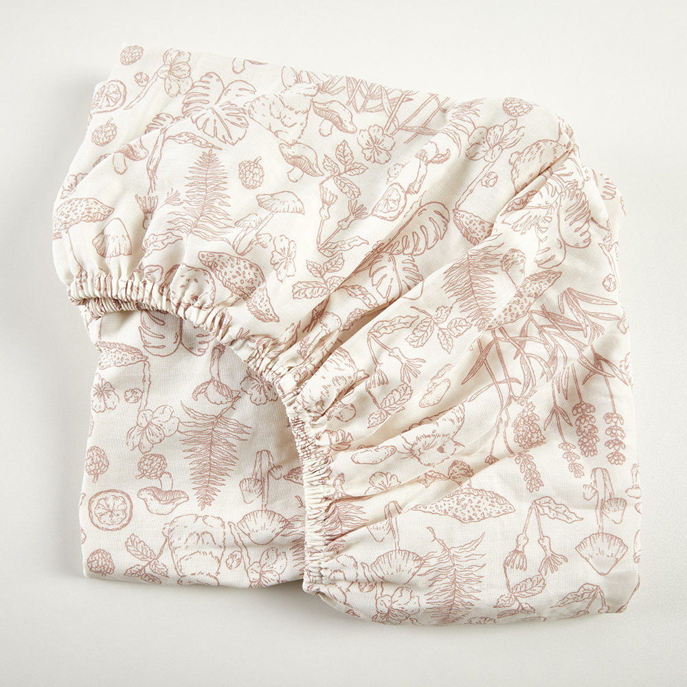 Low MOQ 100% Soft Muslin Crib Sheets Cotton Baby Fitted Crib Sheet details