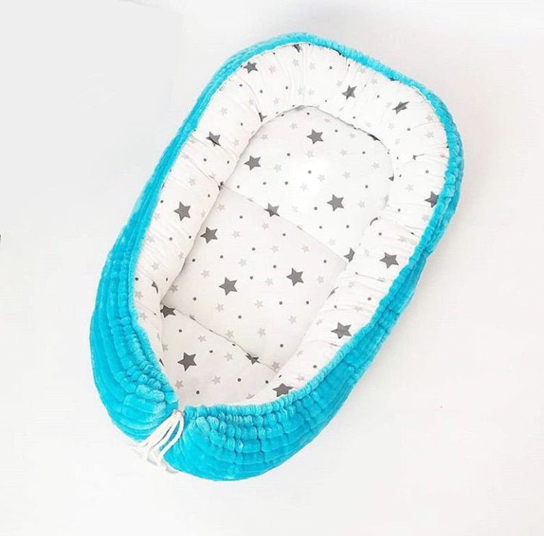 Baby Sleeping Nest Bed Braided Soft Newborn Lounger Portable Crib Suitable Baby Nest details
