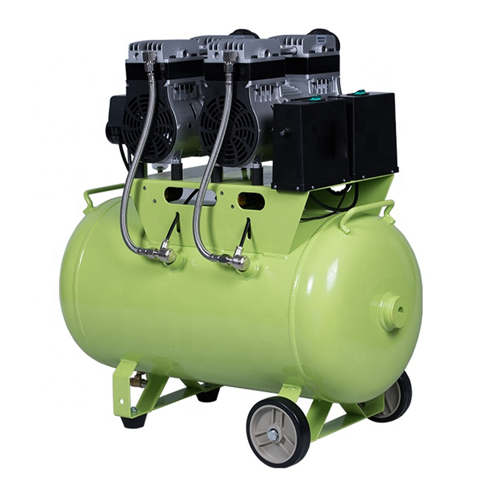 Medical Oil-Free Dental Air Compressor 1200W For Three Dental Chair Units 60L supplier