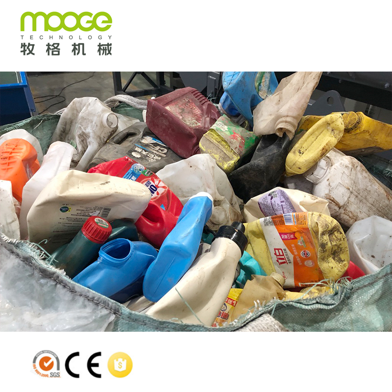 Shredder Plastic Bottle Crushing Machine LDPE HDPE PE PP Bottle Washing Line Plastic Recycling Machine factory