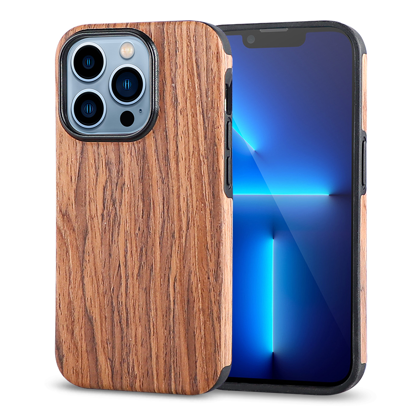 Laudtec Натуральный Деревянный TPU Гибридный Чехол для iPhone 14 13 12 Серии Деревянный Чехол для Телефона Тонкий Деревянный Чехол Мобильная Задняя Крышка