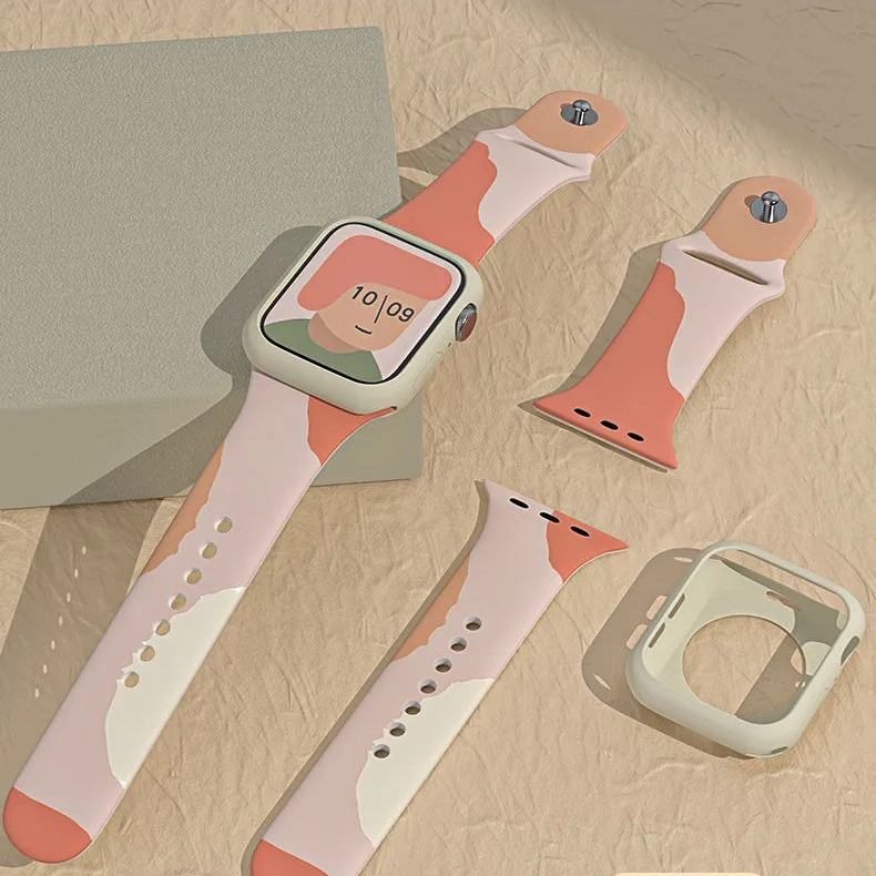 Laudtec Custom Liquid Silicone Smart Watch Strap For Iwaich Series, Wristband Belt For Apple Watch Band supplier