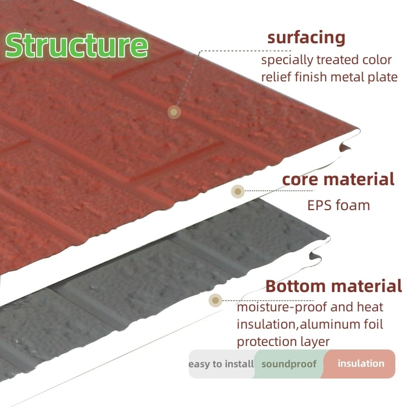 Outdoor waterproof and fireproof EPS foam panel insulation panel foam eps panel manufacture