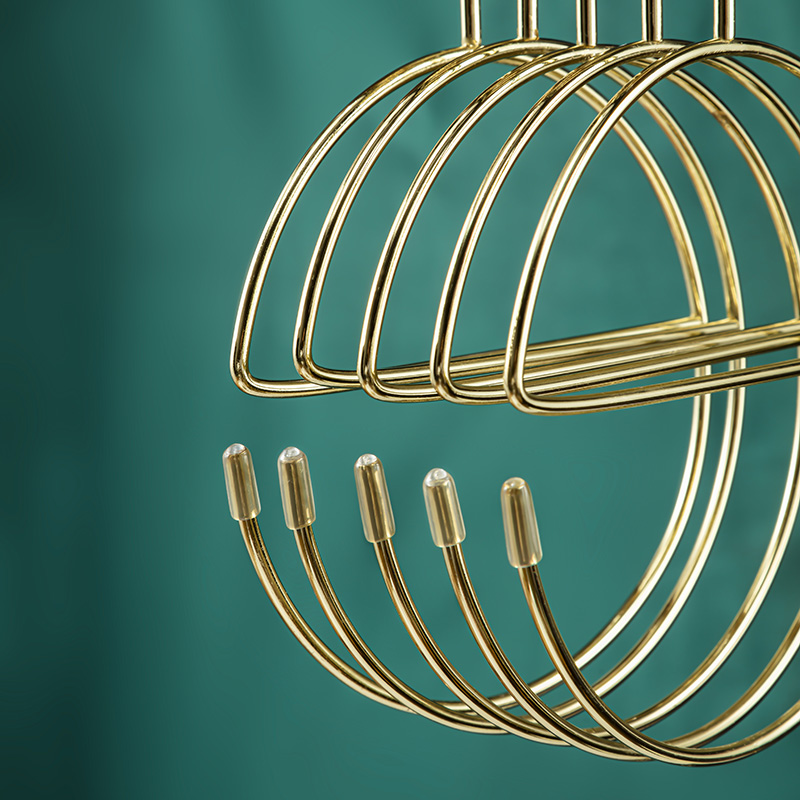 SOLELY SY343 Manufacturer Factory whole sale light luxury metal scarf tie towel ring round Hanger manufacture