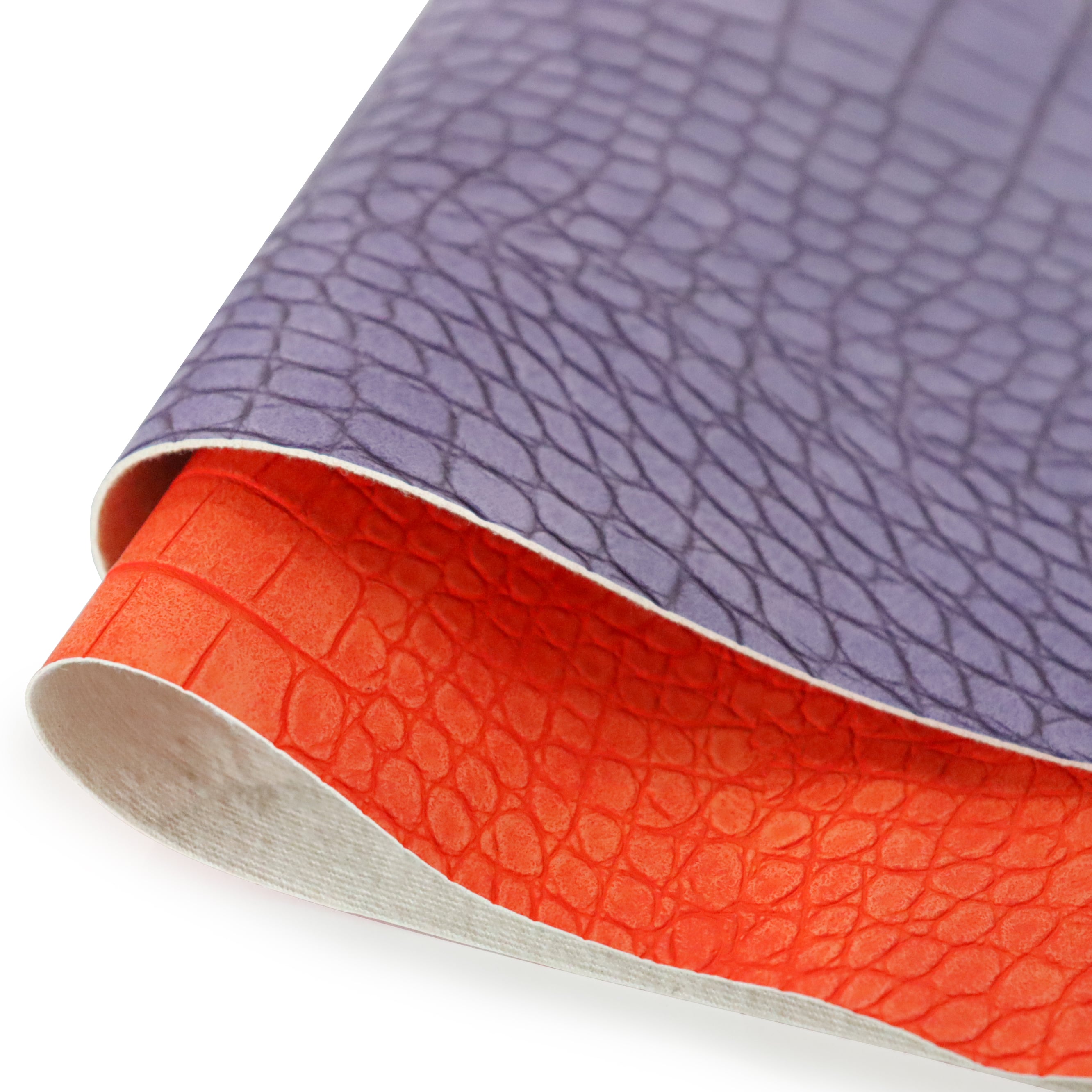 High-Quality Matte Finish Crocodile Skin Pattern PU Synthetic Leather factory