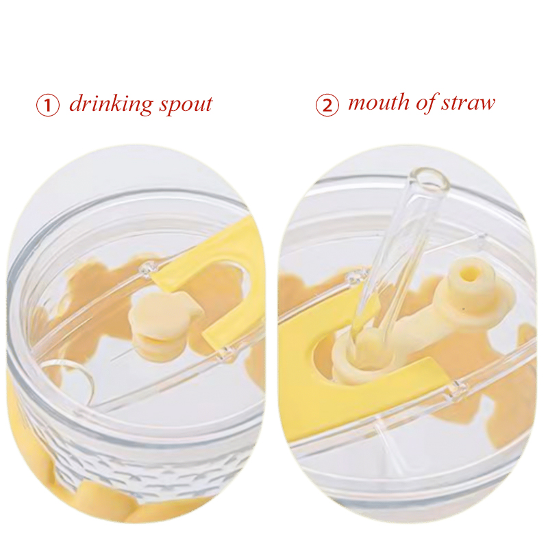 Custom Logo Cup Cute Mug to Go Mug Cups with Lids and Straws for Cold Water Drink Water Glass and Jug supplier