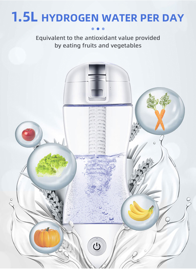 Factory Supply Maker Hydrogen Machine SPE and PEM Technology Machine Ionizer portable rich generator Water bottle manufacture