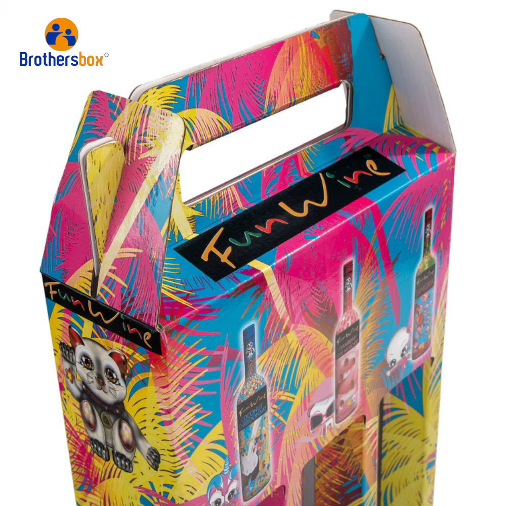 Corrugated wine boxes