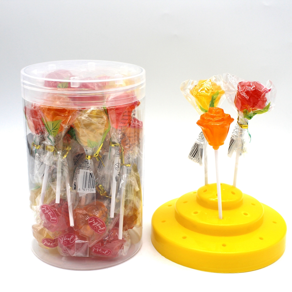 Handmade Watermelon-Shaped Hard Lollipop Candy Bulk Wholesale Halal Certified Fruity Flavored Cartoony Designed Packaged Bottles manufacture