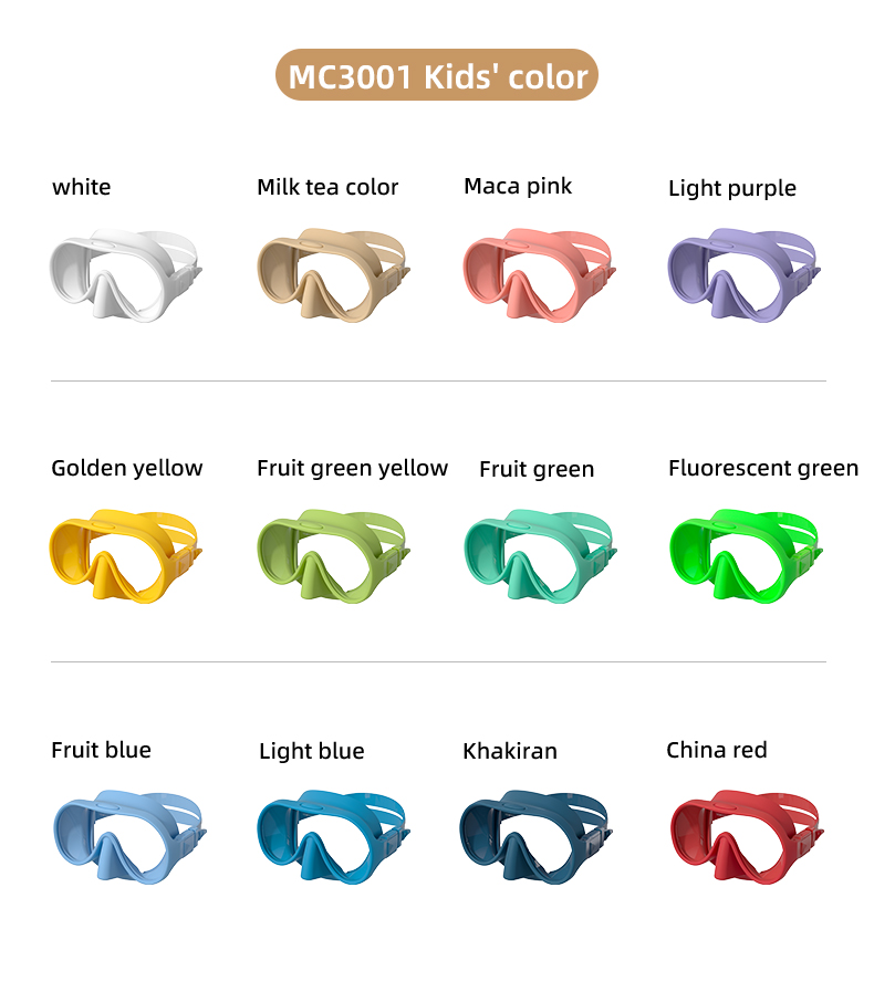 Frameless Deep Dive Swimming Snorkel Diving Mask details