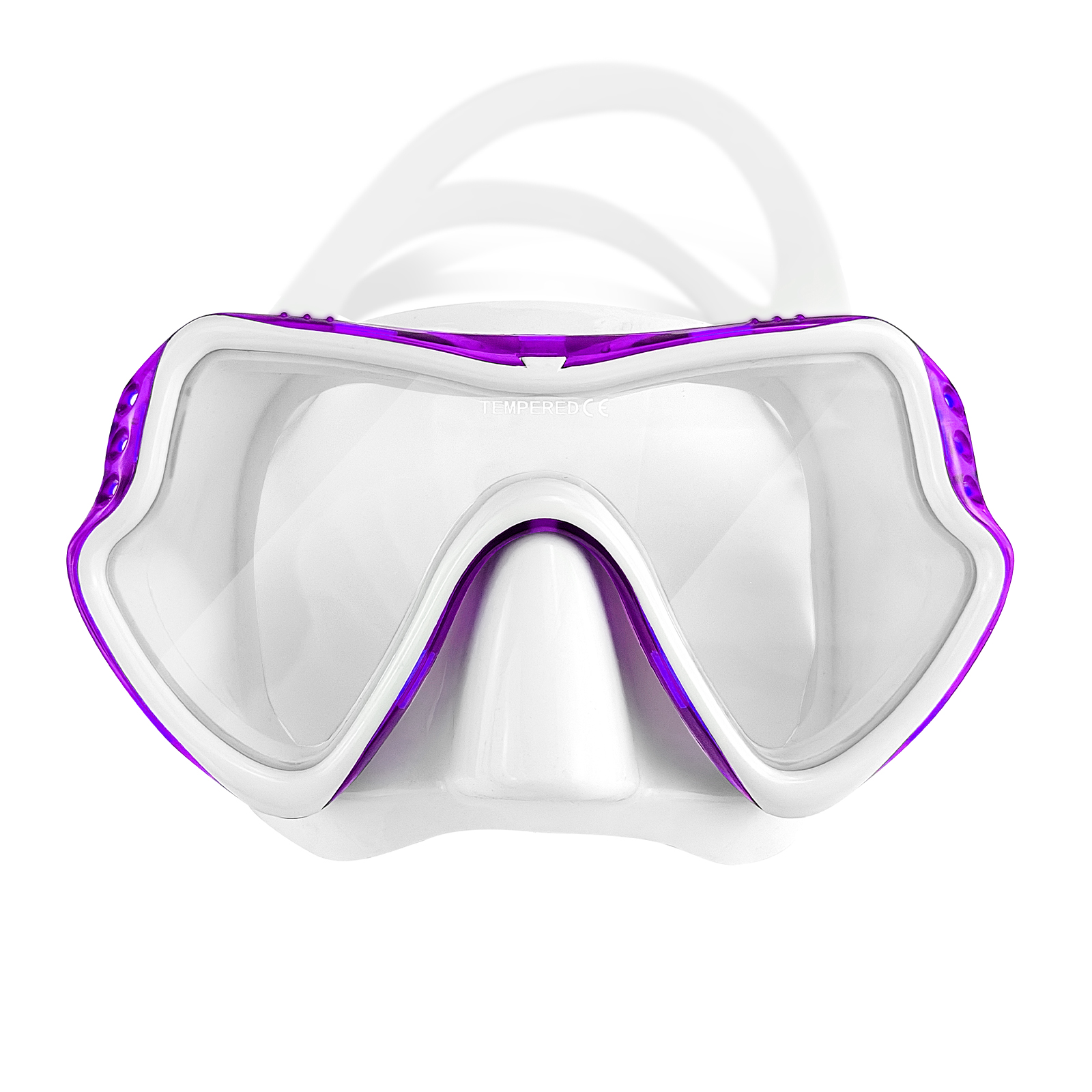 Coated Tempered Glass single lens scuba diving Goggles Dry Top snorkeling Mask and Snorkel Set for adults details