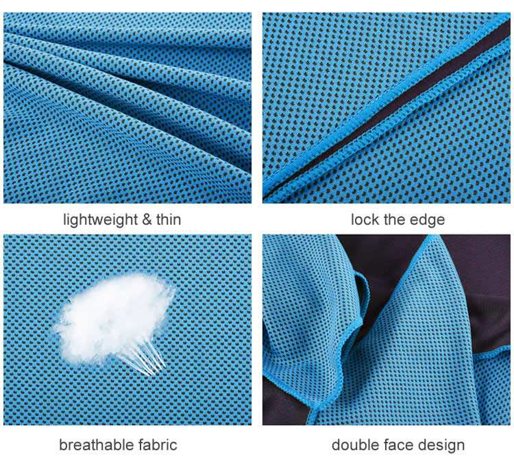 Detail-03 Custom Logo Printed Sport Cooling Towel supplier