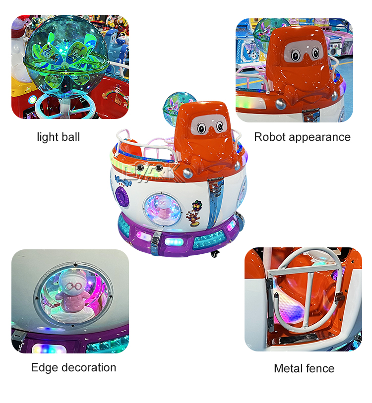 Electric Indoor Playground Kids Swing Rides Machine Coin Operated Rotating Kiddie Rides Game Machine manufacture