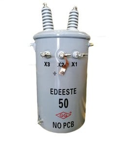 Quality-Assured 60Hz 23kV 230V / 460V 50kVA Oil Immersed Copper Single Phase Pole Mounted Transformer supplier