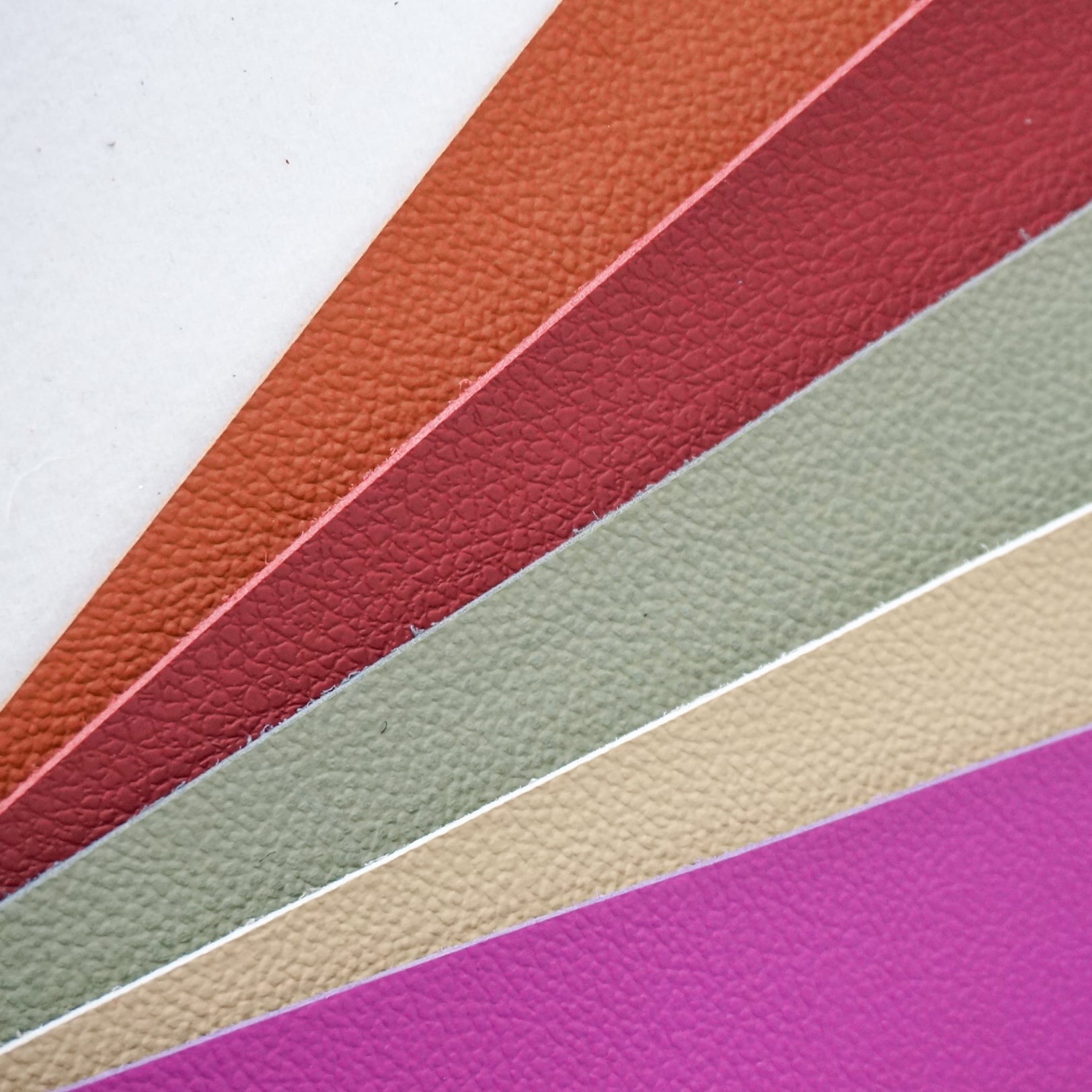 Colourful Textured Faux Leather with Eco-Friendly Microfiber Synthetic Pattern details