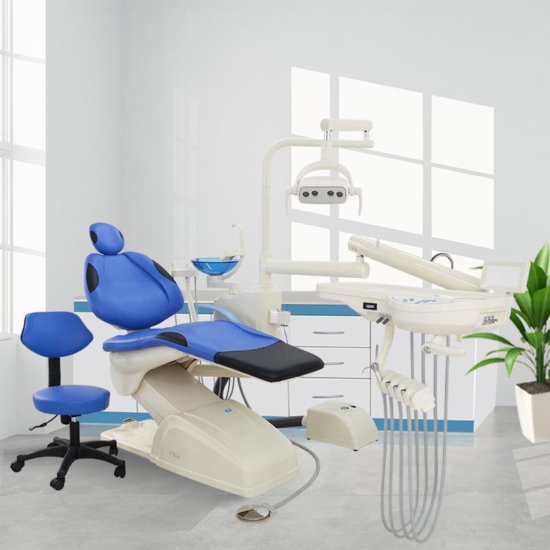 Low price dental chair LED light Glass ceramic spittoon Factory High quality details
