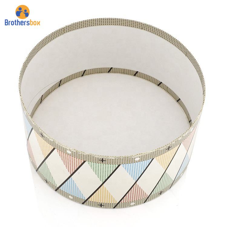 custom printed cylinder paper box  rigid cardboard gift packaging with lid-3