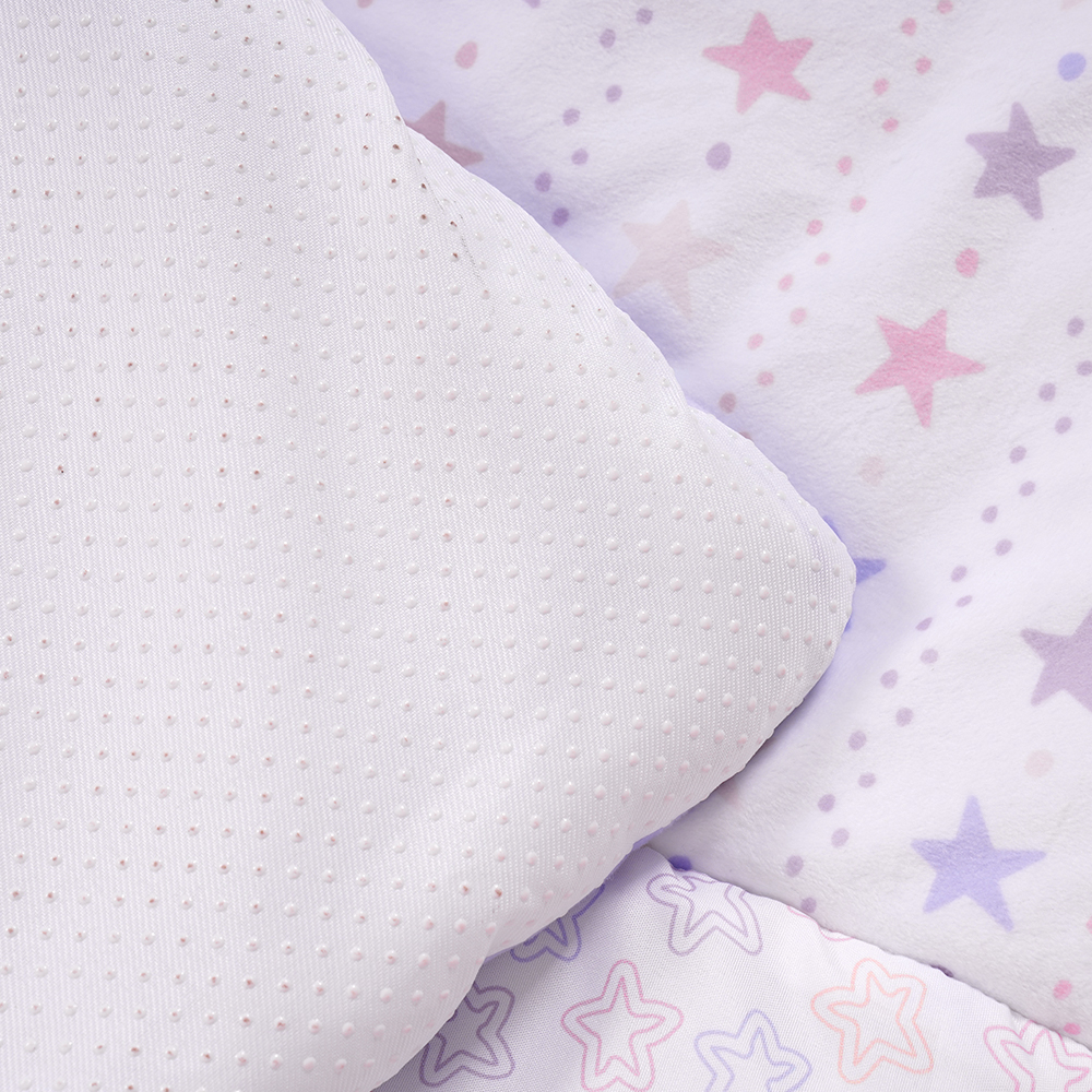 Patchwork Minky Dot Baby Educational Play Mat Super Soft Baby Crawling Mat details