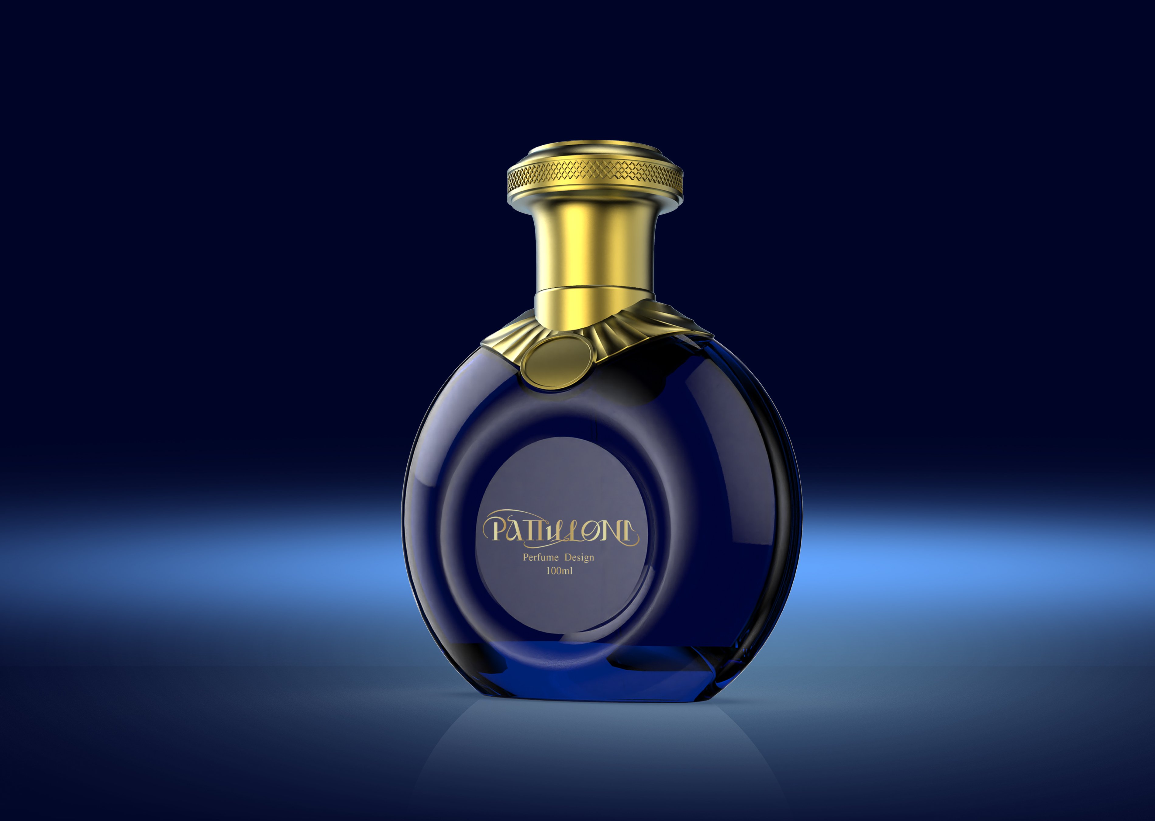 Glass Bottle Manufacture Glass Spray Perfume Bottle With Box Luxury design 50ml 100ml Perfume Bottle supplier
