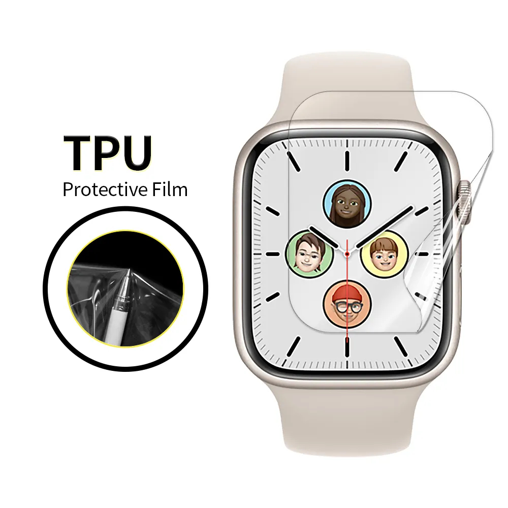 Laudtec GHM063 Outil Auto Installation Facile Protecteur Avec Cadre d'Installation Verre Trempé Pour Apple Watch