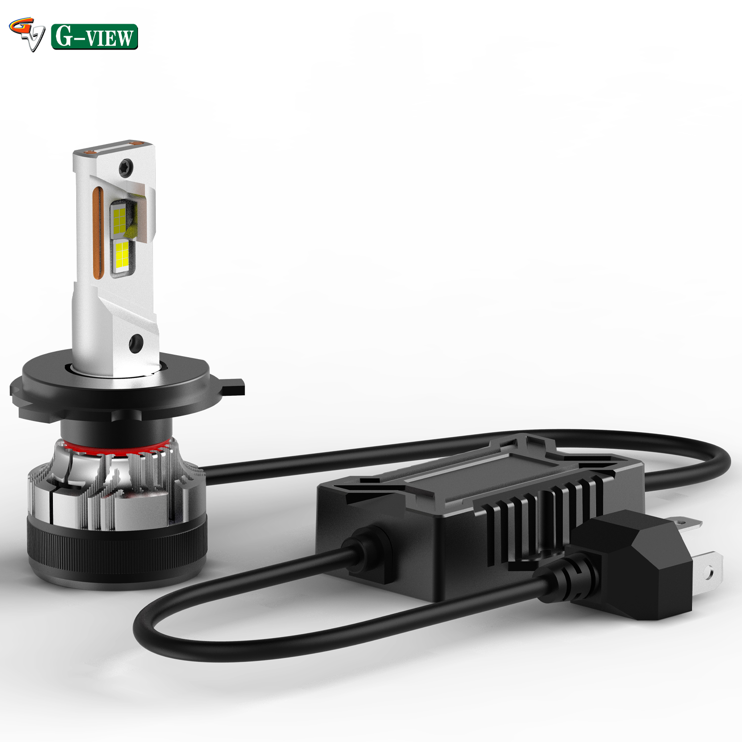 Gview G12W LED CSP 7035 Chip LED Head Light with Fan H1 H18 H7 H11 H13 9005 9006 9007 9012 30000lm H4 H19 LED Headlight Bulb supplier