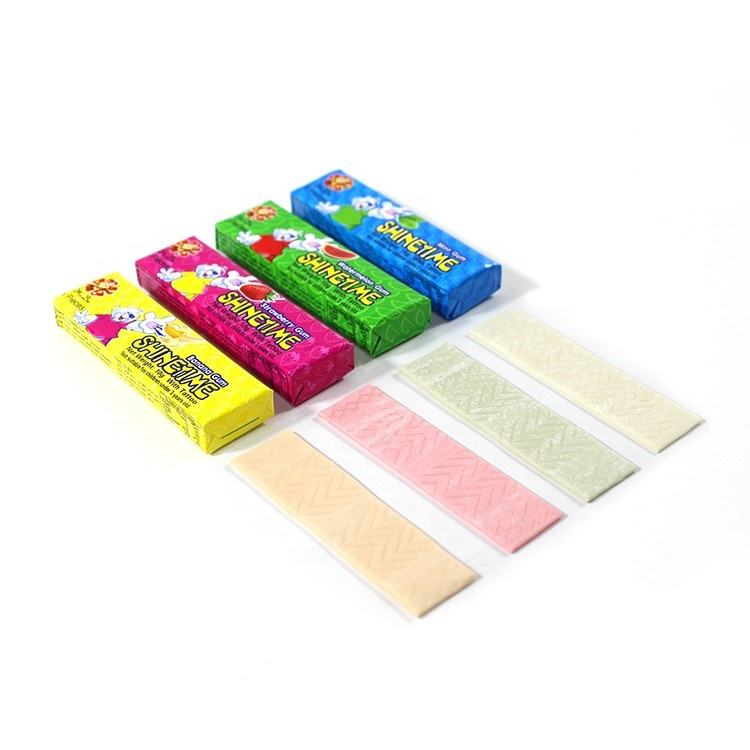 Hot Selling Bag Packed Colorful Fruity Flavor Bubble Gums with Tattoo Paper supplier