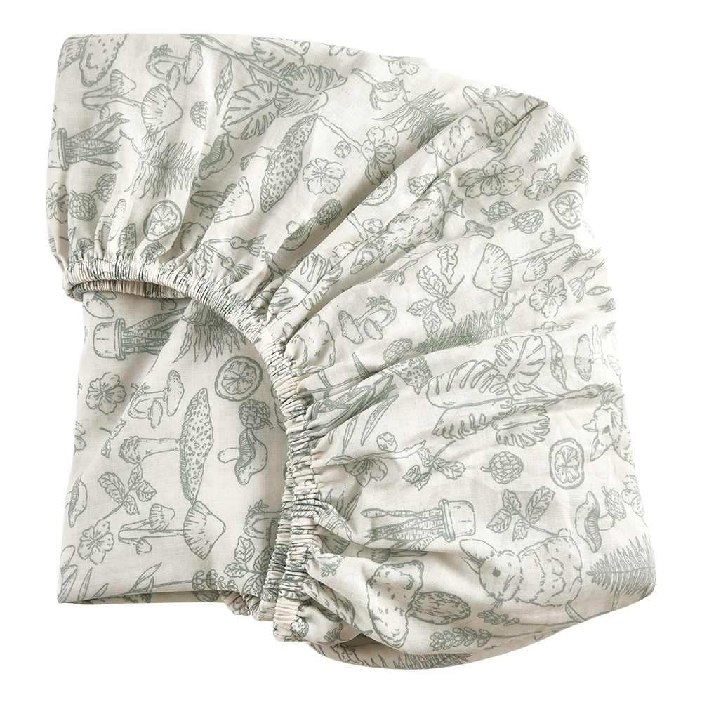 Low MOQ 100% Soft Muslin Crib Sheets Cotton Baby Fitted Crib Sheet details