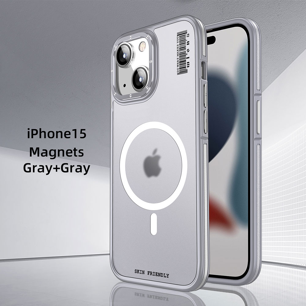 Funda de teléfono WLONS WLS18 con patrón de piel de lichis amigable protección de lente de cámara móvil a prueba de caídas TPU para iPhone 15
