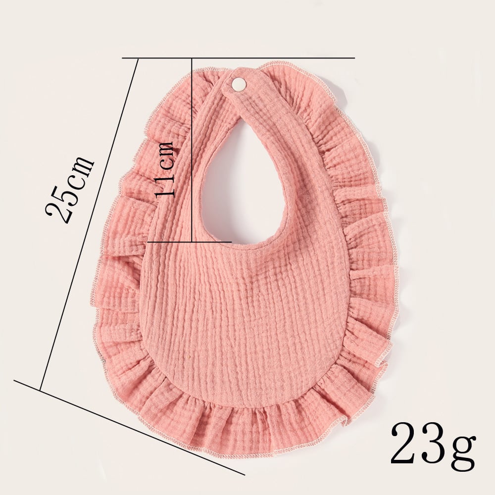 Organic Cotton Acceptable 100% Muslin Super Absorbent Cotton Baby Bib manufacture