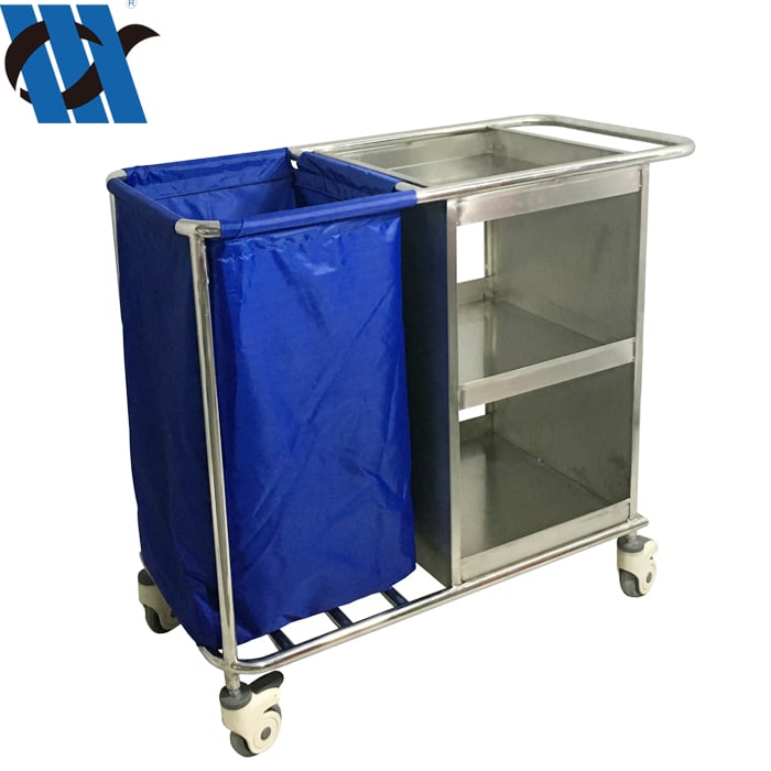 BDT211Customized Medical Cart Laundry Trolley with Wheels Stainless Steel Trolley details