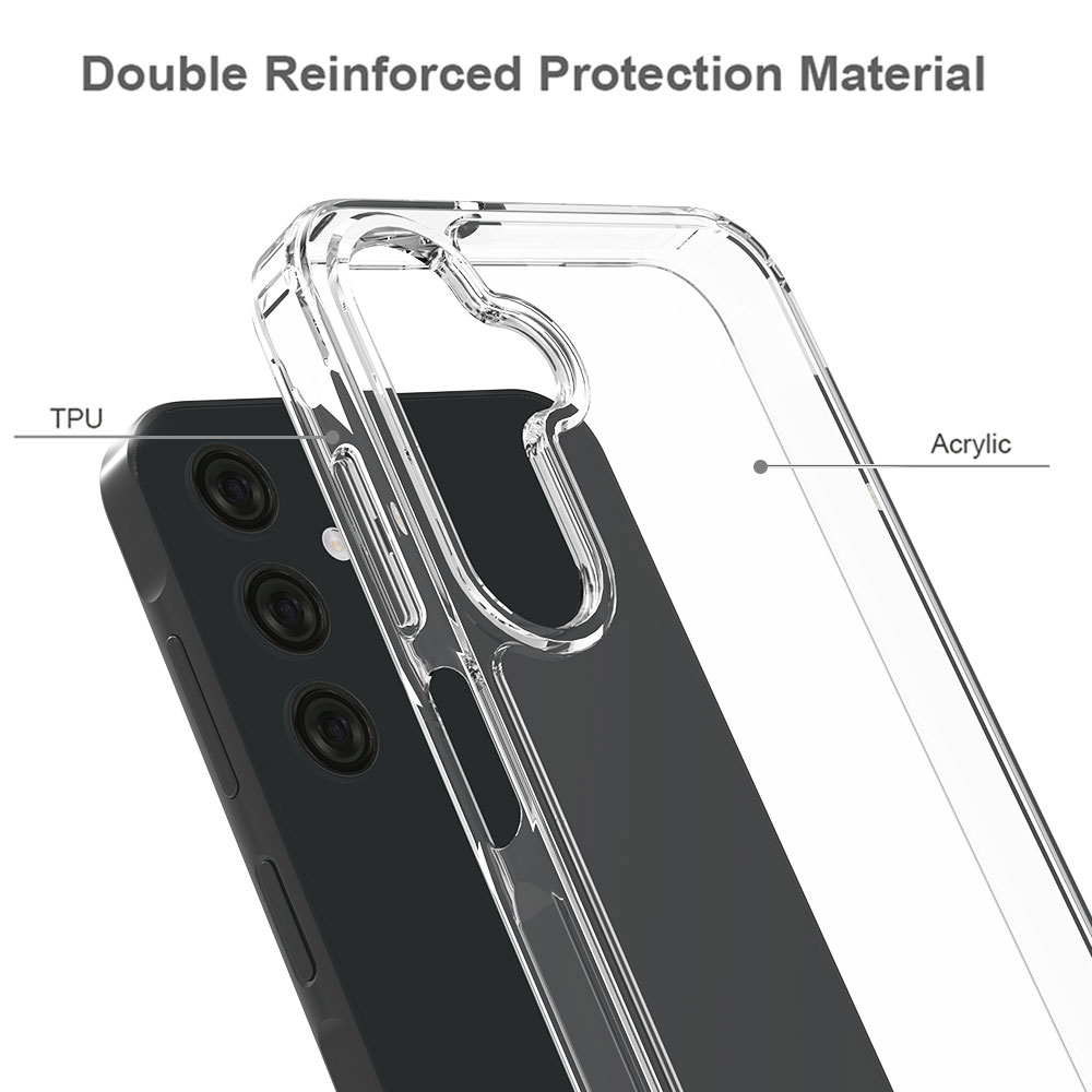 2 In 1 Blank Phone Case For Samsung Galaxy A25 Cases Luxury Design Anti Scratch Tpu Pc Drop Clear Transparent Proof supplier