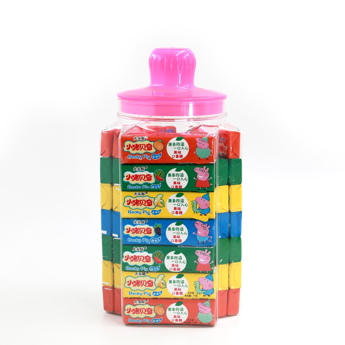 cheap price 5 pcs per sticker kosher xylitol doublemint flavor chewing gum with tattoo factory