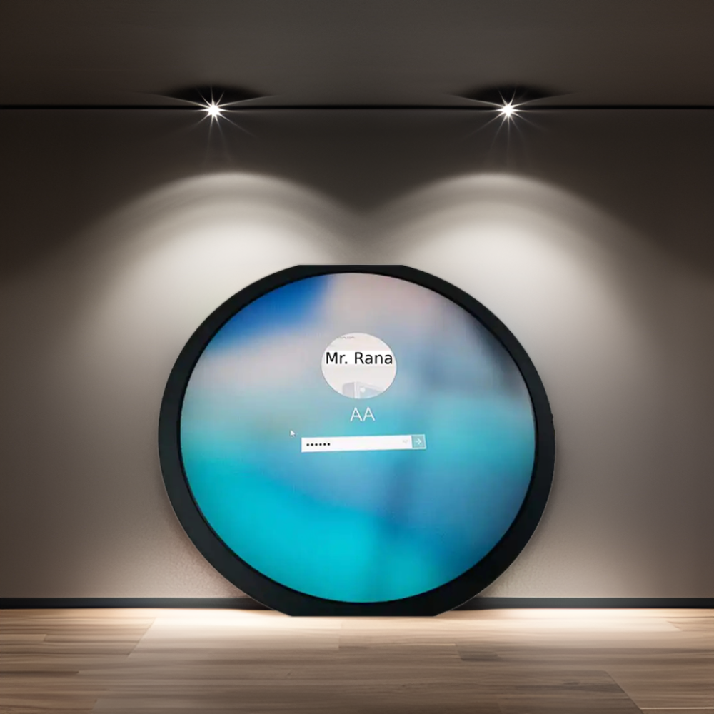 Full HD Round Screen LED LCD Display Panels Media Player Digital Signage Circular for Advertising Video Logo factory