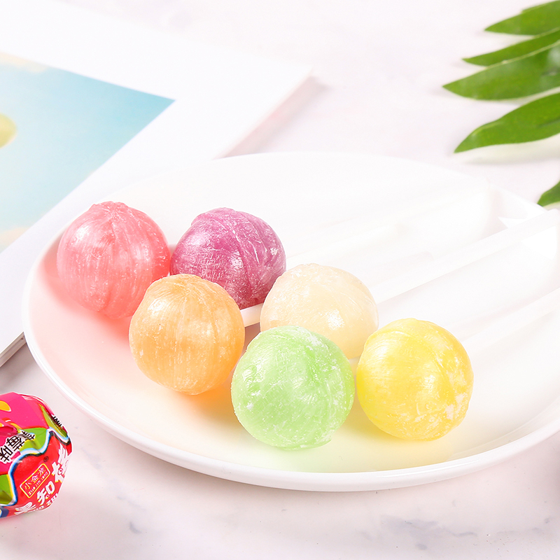 halal custom flavor hard candy lollipop ball sweets factory manufacture