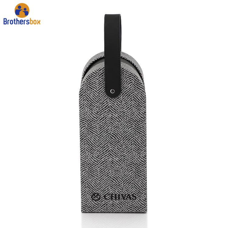 custom shape wine box with handle whisky packaging box-2