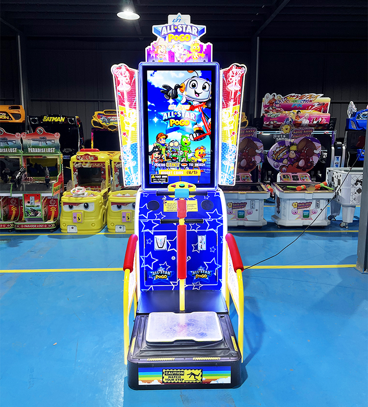 Indoor Sport Coin Operated Arcade Game Machine All Star Pogo Kids Jumping Game Machine details