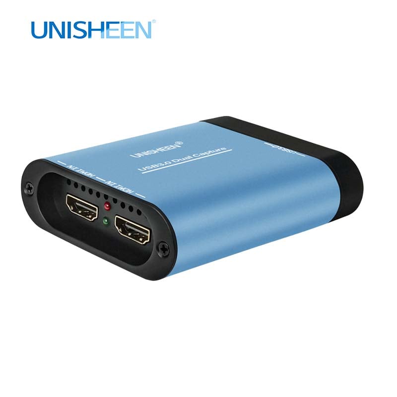 UC3300H Dual HDMI Video Capture Box – 2-Channel 1080p60, USB 3.0, Plug-and-Play for Dual-Camera Streaming & Conferencing