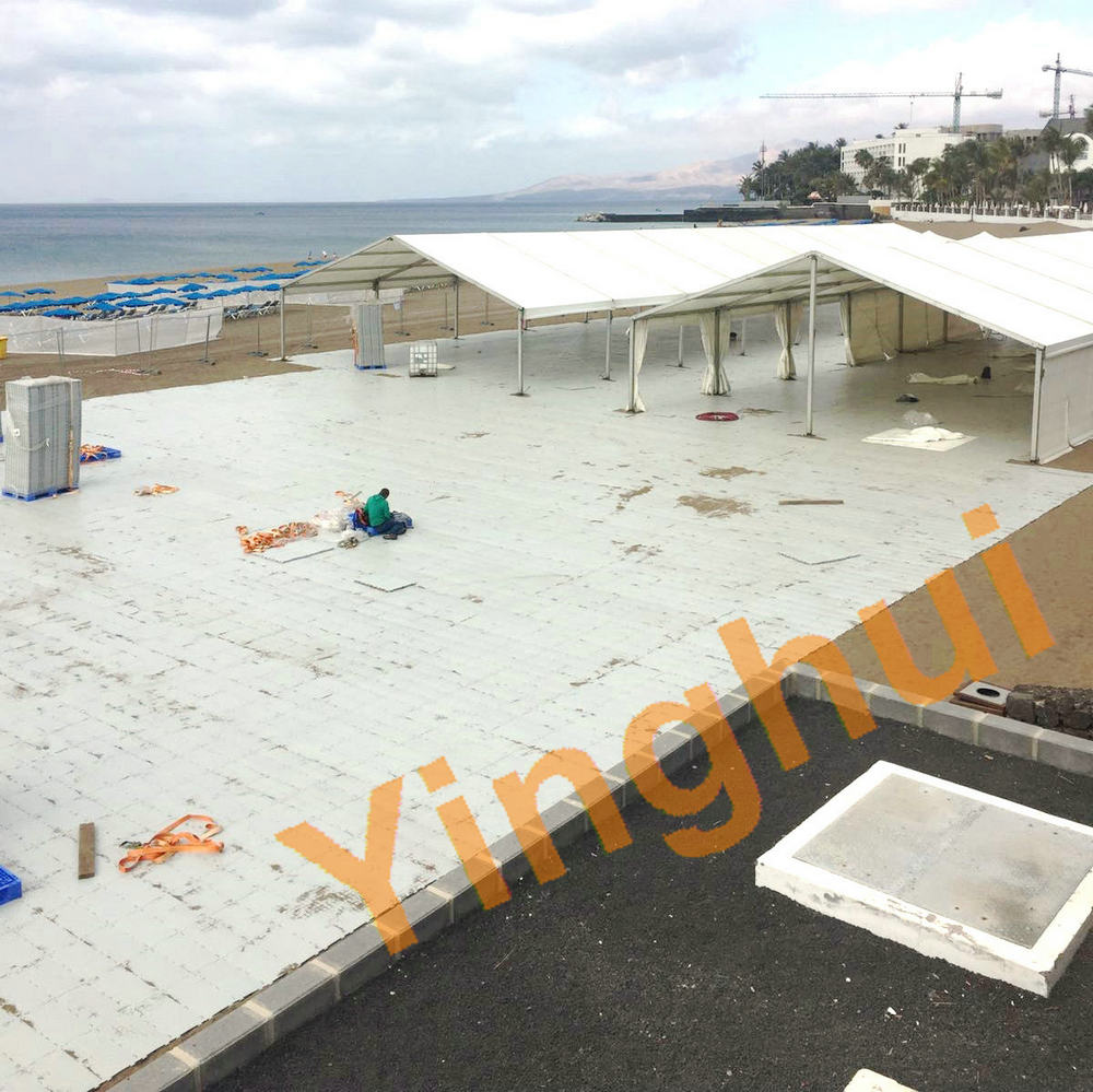 T-05 PP Medical Tents Floor Modular Plastic Ground Suspended Flooring Panels System for Temporary Medical Facilities details