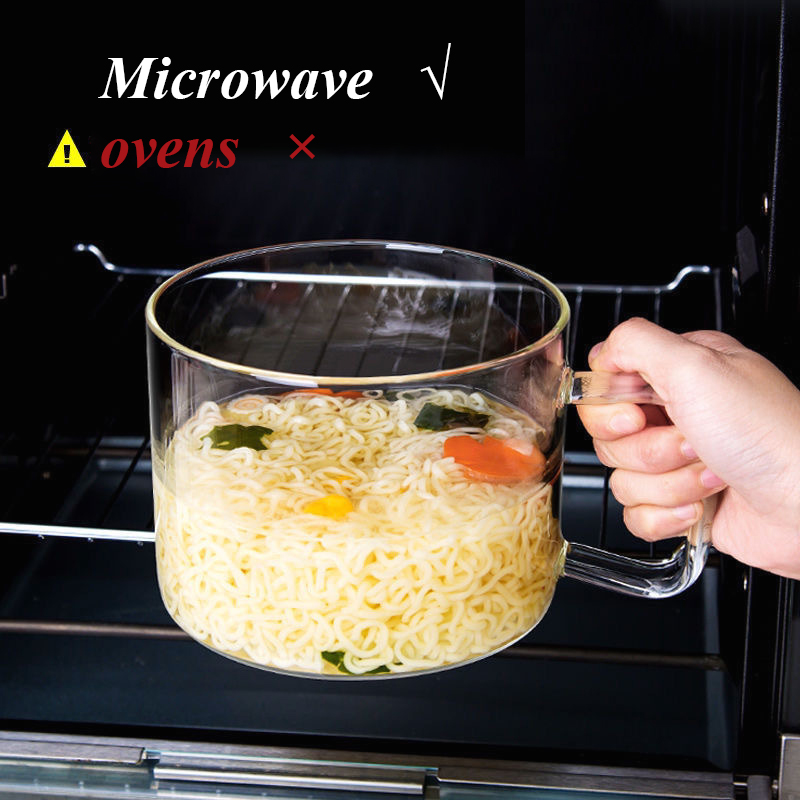 Amazon Hot Sale High Borosilicate Clear Transparent Glass Pots cookware Saucepan with Two Glass Handles cover heat-resistant factory