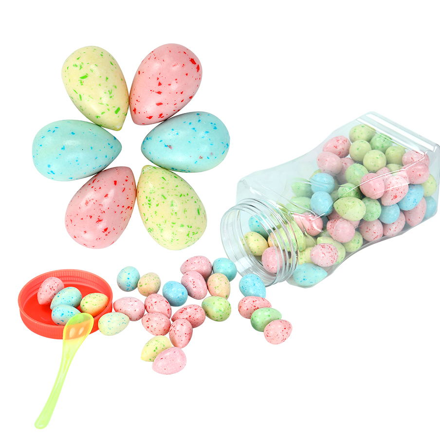 Colorful dinosaur egg shape 3g bubble gum chewing gum candy supplier