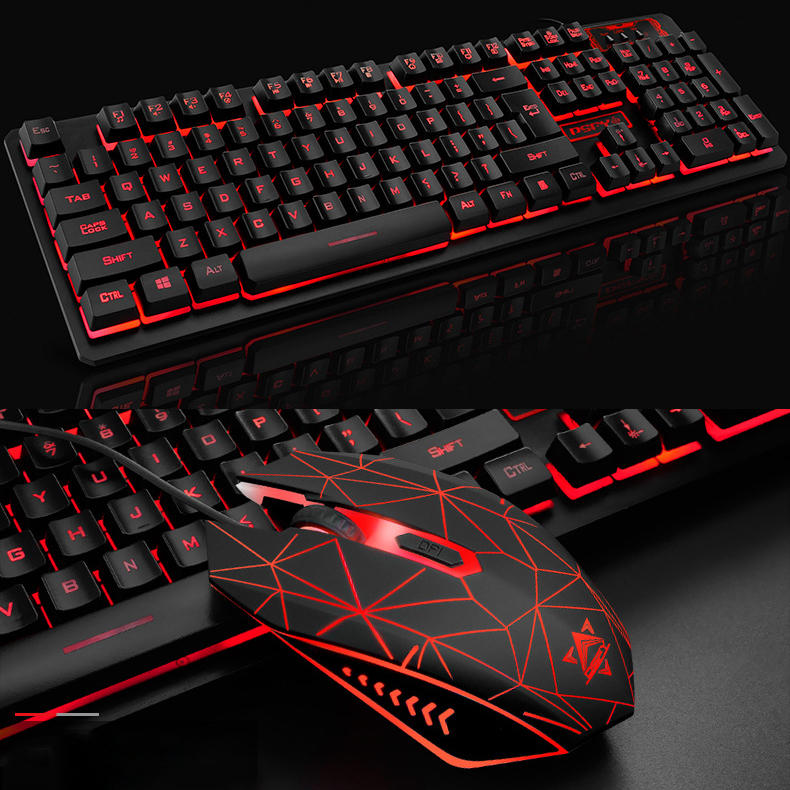 2021 Best Colorful LED lighting backlit Wired Gamer Gaming Keyboard Mouse Headphone set 3 in 1 Combo for Laptop Computer details