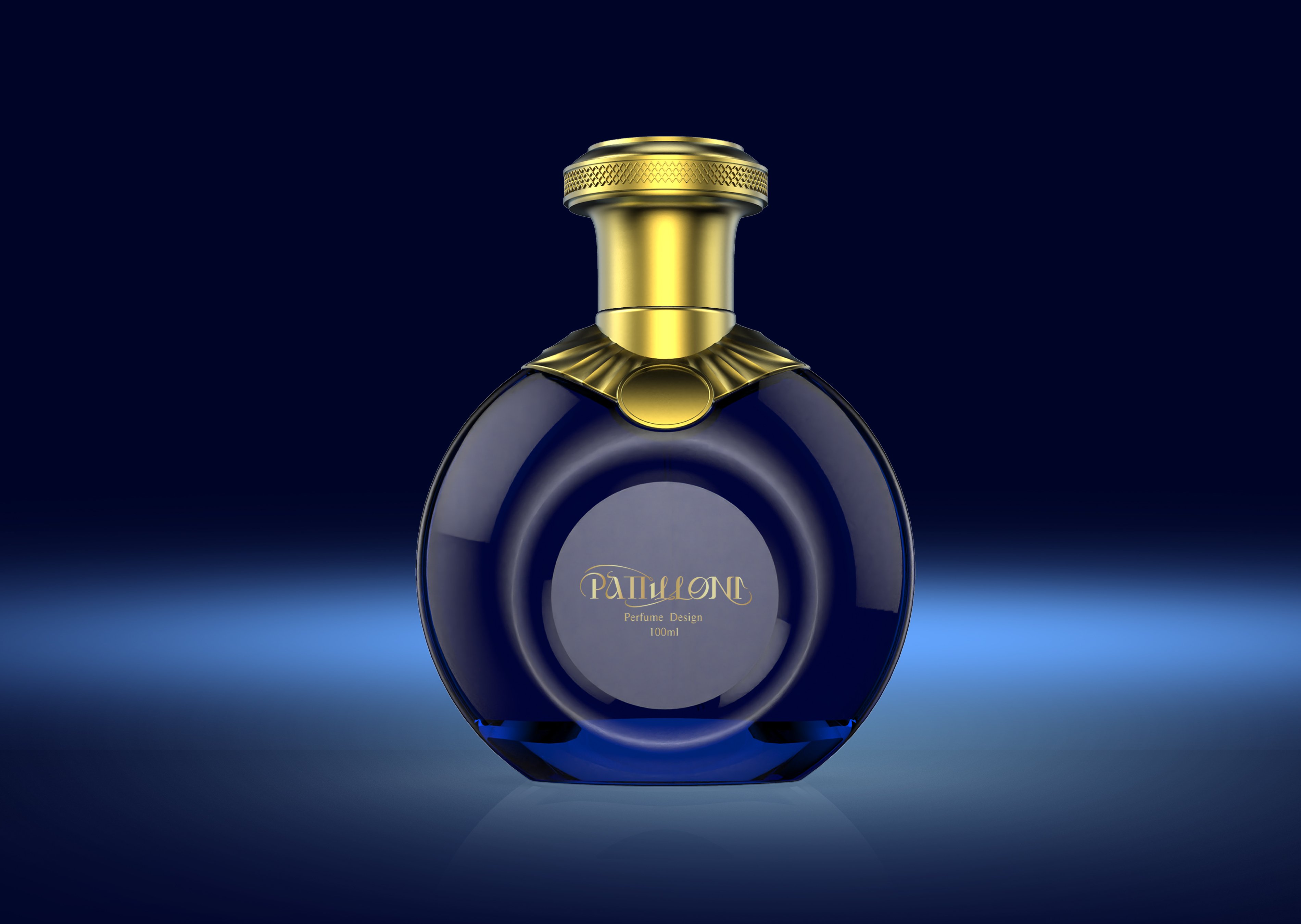 Glass Bottle Manufacture Glass Spray Perfume Bottle With Box Luxury design 50ml 100ml Perfume Bottle supplier