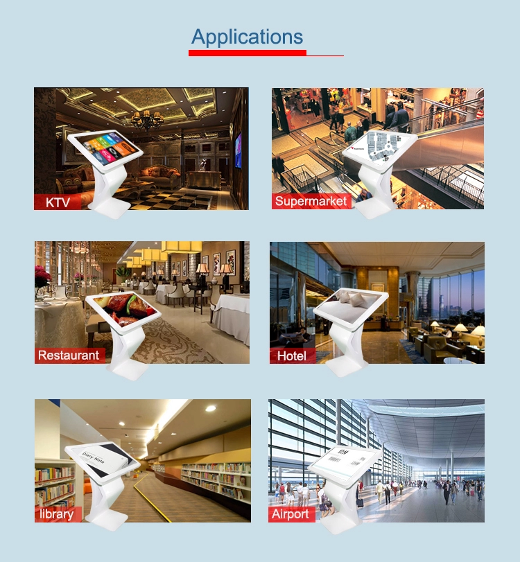 High Quality Touch screen information kiosk Vertical self Service Interactive Kiosk Touch Screen Information Checking factory