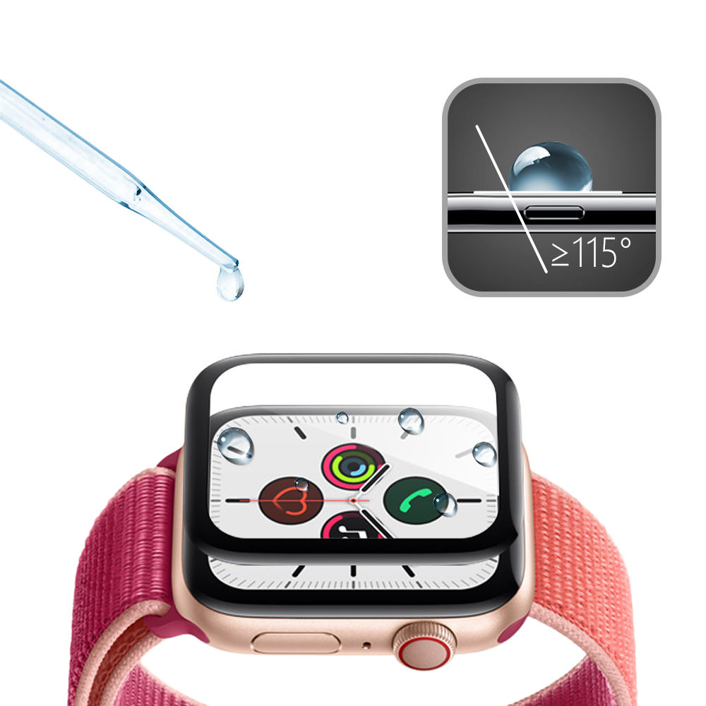 Laudtec GHM064 Outil Auto Facile à Installer Protecteur Avec Cadre d'Installation Verre Trempé Pour Apple Watch