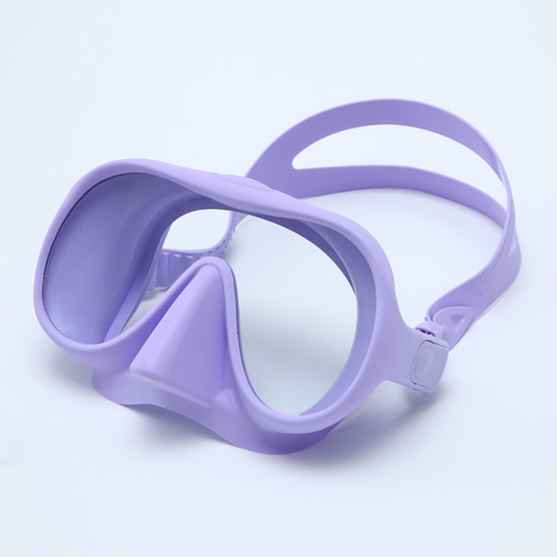Frameless Low Volume Tempered Glass Diving Masks manufacture