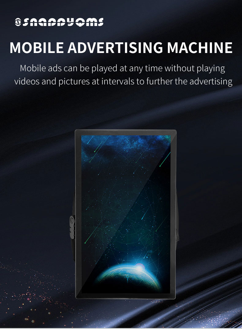 Various color 21.5 Inch Portable LCD Advertising Playing Equipment Backpack Billboard for Outdoor Digital Signage and Displays factory