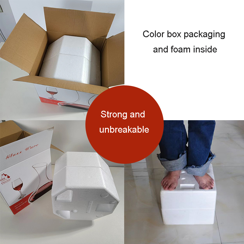 wholesale cheap gift box set goblet red wine glasses wine decanter and wine glass set factory